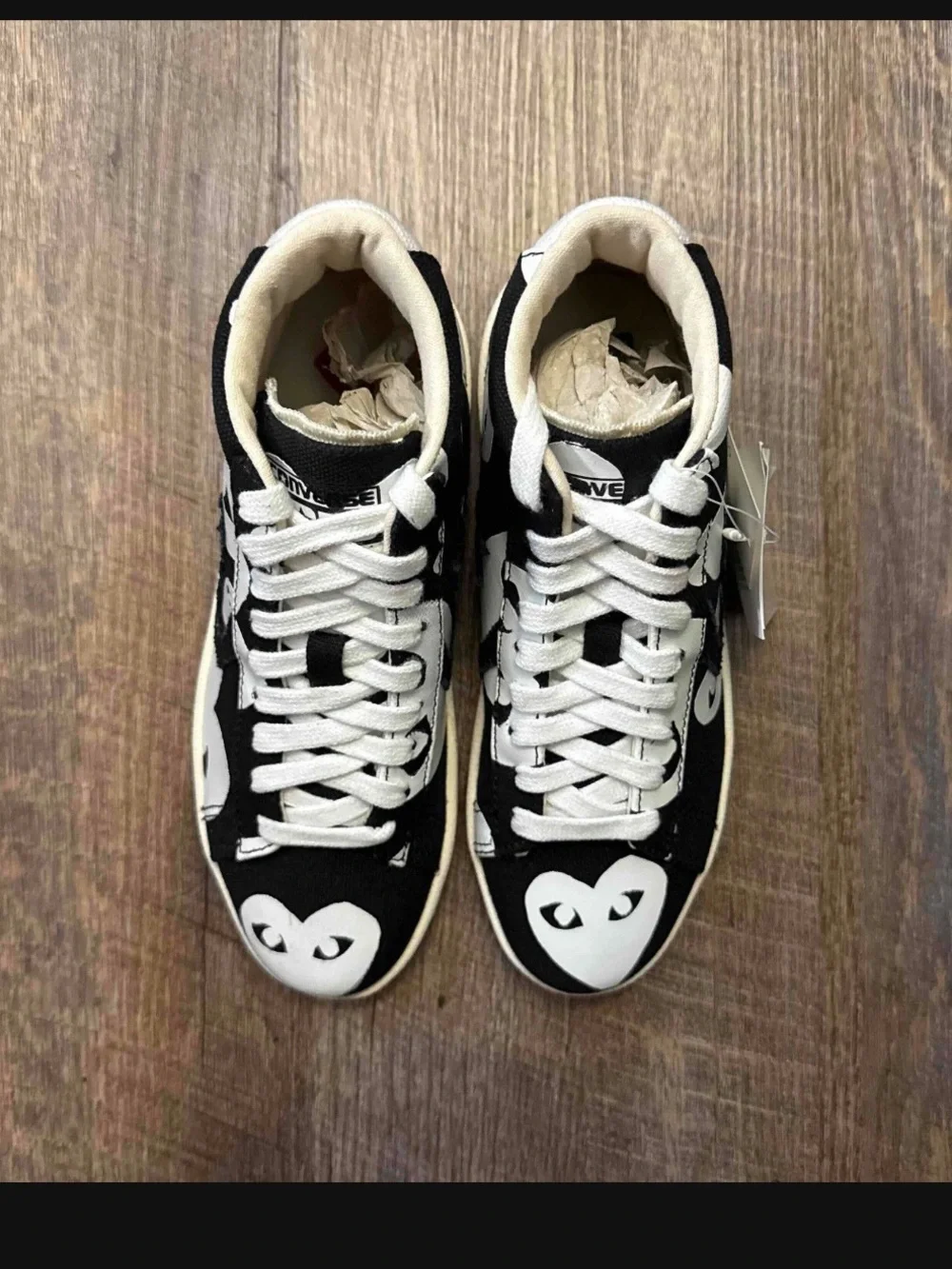Converse x Comme des Garçons CDG Play Pro Leather Black White